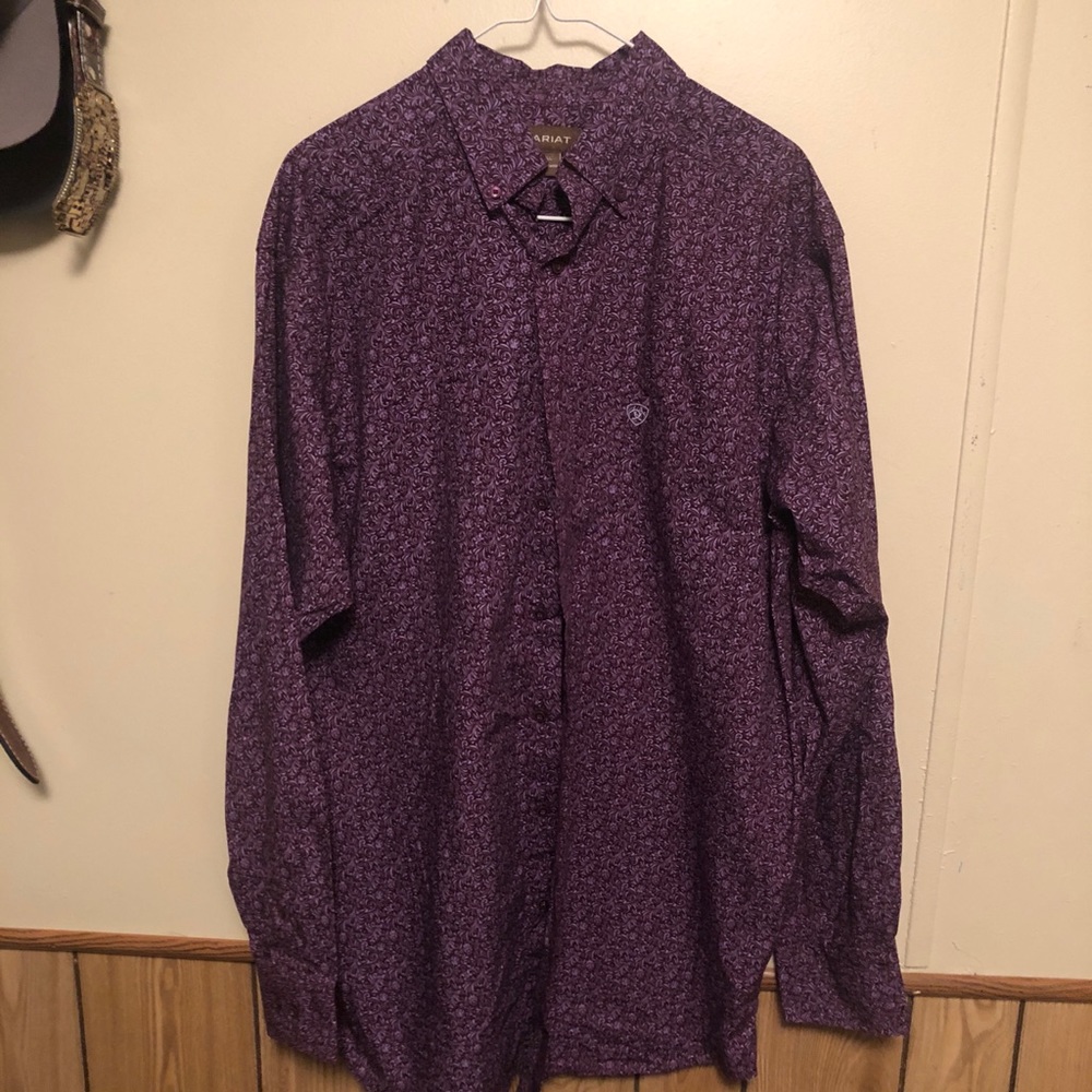 Purple Paisley Ariat shirt